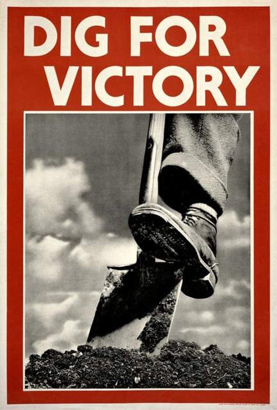 dig for victory affiche propagande